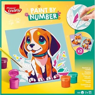 Maped Creative Paint By Number Kit Σκυλάκι & Αλεπουδίτσα 20x20cm - Számokkal Festő Szett Maped Creative Paint By Number Kit Σκυλάκι & Αλεπουδίτσα 20x20cm - Számokkal Festő Szett