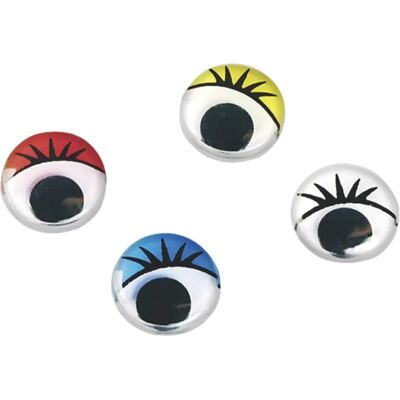BRUNNEN Knorr Prandell 12 mm 20 darab/csomag szempillás mozgó szemek BRUNNEN Knorr Prandell 12 mm 20 darab/csomag szempillás mozgó szemek