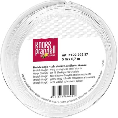BRUNNEN Knorr Prandell 0.7 mm 5 m elasztikus gumidamil átlátszó BRUNNEN Knorr Prandell 0.7 mm 5 m elasztikus gumidamil átlátszó