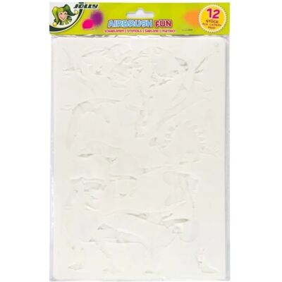 JOLLY Airbrush Fun 12 darabos sablon JOLLY Airbrush Fun 12 darabos sablon