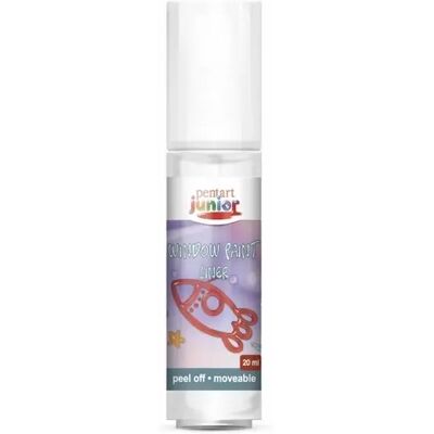 PENTART 20 ml fehér lehúzható üvegfesték PENTART 20 ml fehér lehúzható üvegfesték