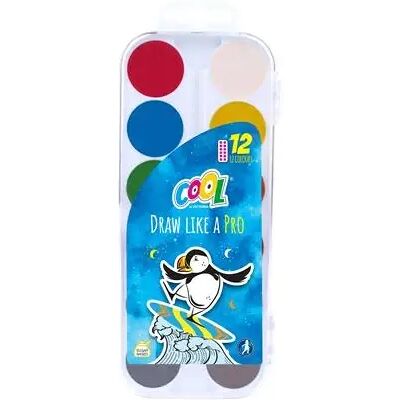 VICTORIA Cool vízfesték 12 szín 24 mm VICTORIA Cool vízfesték 12 szín 24 mm