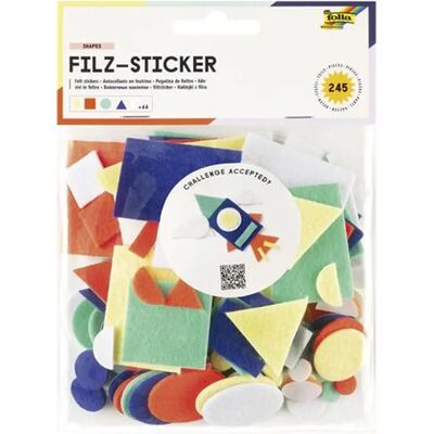 OEM Folia Matrica készlet filc 245 db alakzatok vegyes színek FL5266 OEM Folia Matrica készlet filc 245 db alakzatok vegyes színek FL5266