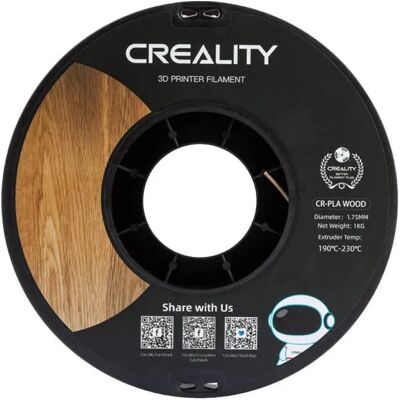 CREALITY CR-PLA Wood Filament 1.75 mm 1 kg fehér fenyő CREALITY CR-PLA Wood Filament 1.75 mm 1 kg fehér fenyő