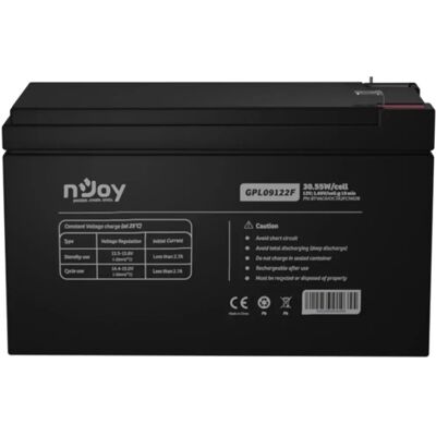 NJOY GPL09122F Akkumulátor 12V 30.55W gondozásmentes T2/F2 NJOY GPL09122F Akkumulátor 12V 30.55W gondozásmentes T2/F2