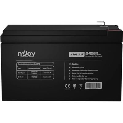 NJOY HR09122F 12V 9Ah VRLA AGM Akkumulátor - Szünetmentes Áramforrás NJOY HR09122F 12V 9Ah VRLA AGM Akkumulátor - Szünetmentes Áramforrás