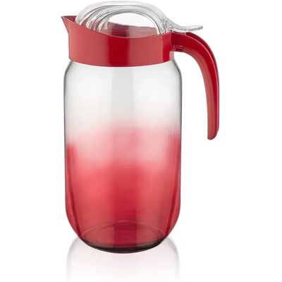 IRIS LUXPLASTIC C-00476 Rainbow üvegkancsó 1000ml Piros IRIS LUXPLASTIC C-00476 Rainbow üvegkancsó 1000ml Piros