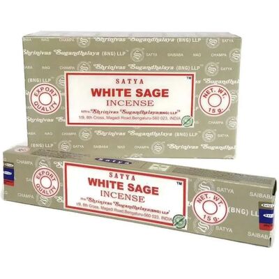 OEM GREEN TREE Satya füstölő pálcás white sage 15 g OEM GREEN TREE Satya füstölő pálcás white sage 15 g