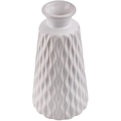 IRIS Dekor kerámia váza rombusz 17.5cm fehér IRIS Dekor kerámia váza rombusz 17.5cm fehér