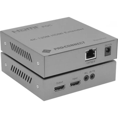 PROCONNECT Extender HDMI 1.4 Over LAN Cat5e/6 Infra audio 4K 120m-ig PROCONNECT Extender HDMI 1.4 Over LAN Cat5e/6 Infra audio 4K 120m-ig