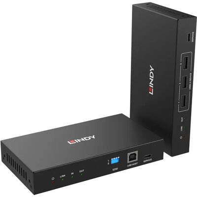 LINDY HDMI 4K60 KVM extender LWL LC 5km 39366 LINDY HDMI 4K60 KVM extender LWL LC 5km 39366