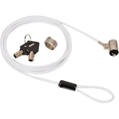 LINDY Peripheral And Notebook Security Cable - Barrel Key Lock fehér LINDY Peripheral And Notebook Security Cable - Barrel Key Lock fehér