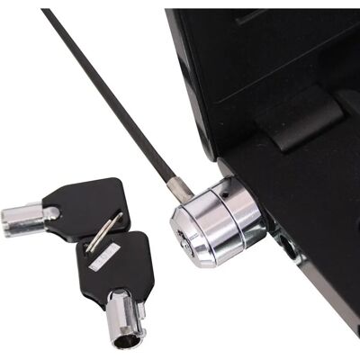 LINDY Notebook Security Cable Barrel Key Lock fekete LINDY Notebook Security Cable Barrel Key Lock fekete