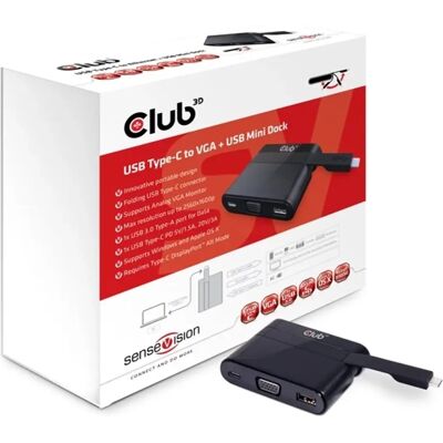 Club 3D CSV-1532 USB Type C Charging Mini Dock Club 3D CSV-1532 USB Type C Charging Mini Dock