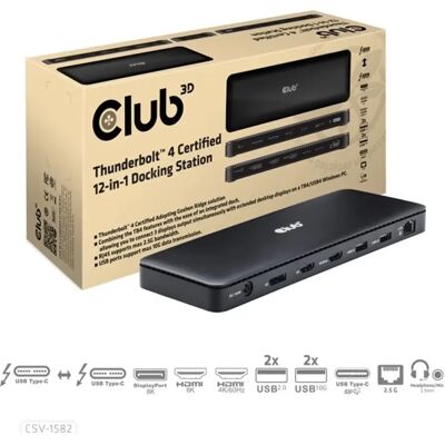 Club 3D CSV-1582 12-in-1 Docking Station Club 3D CSV-1582 12-in-1 Docking Station