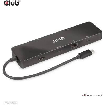 Club 3D CSV-1584 6-in-1 Dual Displays Portable Dock Club 3D CSV-1584 6-in-1 Dual Displays Portable Dock