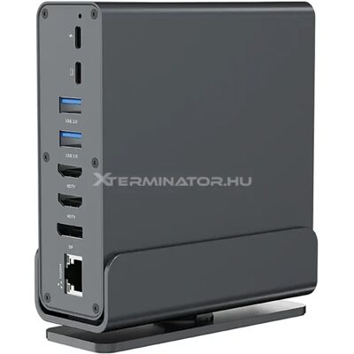 GEMBIRD A-CF-COMBO15-01 USB Type-C 15-in-1 multi-port adapter szürke GEMBIRD A-CF-COMBO15-01 USB Type-C 15-in-1 multi-port adapter szürke