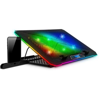 EVOLVEO Laptop hűtőpad 6x ventilátor RGB világítás ANIA9RGB EVOLVEO Laptop hűtőpad 6x ventilátor RGB világítás ANIA9RGB