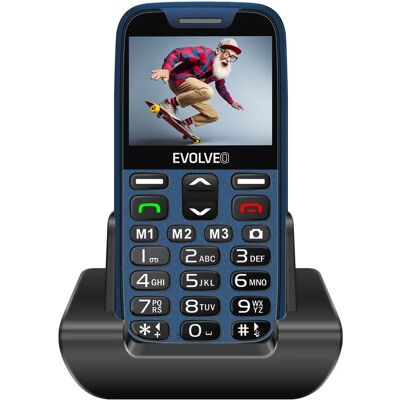Evolveo EasyPhone XR - Idősek mobiltelefon, kék, 2G Evolveo EasyPhone XR - Idősek mobiltelefon, kék, 2G