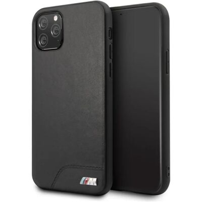 BMW M iPhone 11 Pro Max műanyag telefonvédő bőr hatású hátlap FEKETE BMW M iPhone 11 Pro Max műanyag telefonvédő bőr hatású hátlap FEKETE