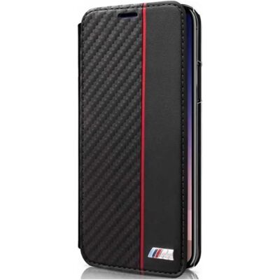 BMW Flip tok karbon minta iPhone X/XS fekete BMW Flip tok karbon minta iPhone X/XS fekete