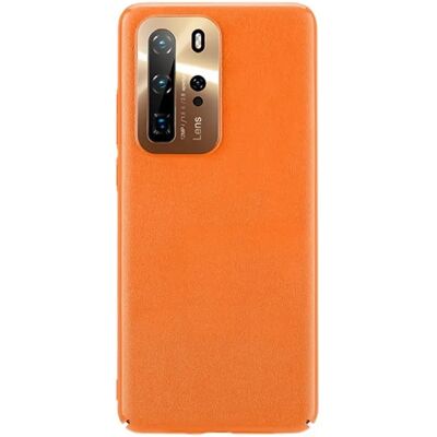 JOYROOM STAR LORD Huawei P40 Pro 5G műanyag telefonvédő ultravékony, bőr hatású bevonat, narancssárga JOYROOM STAR LORD Huawei P40 Pro 5G műanyag telefonvédő ultravékony, bőr hatású bevonat, narancssárga