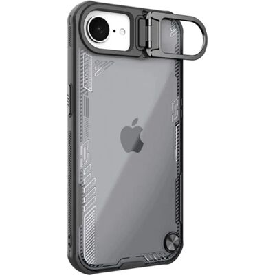 NILLKIN iPhone 16e NILLKIN ICEBLADE PROP szilikon telefonvédő ütésállóság, kitámasztó, FEKETE NILLKIN iPhone 16e NILLKIN ICEBLADE PROP szilikon telefonvédő ütésállóság, kitámasztó, FEKETE