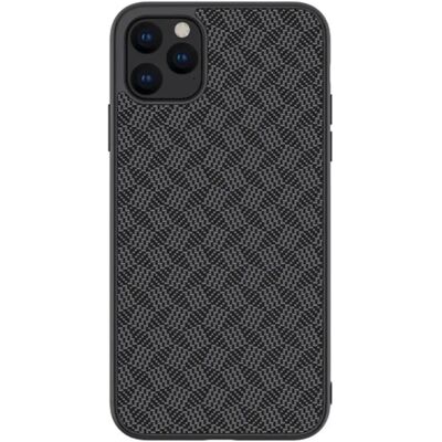 NILLKIN iPhone 11 Pro Max NILLKIN SYNTHETIC FIBER PLAID műanyag telefonvédő gumírozott, csíkos, FEKETE NILLKIN iPhone 11 Pro Max NILLKIN SYNTHETIC FIBER PLAID műanyag telefonvédő gumírozott, csíkos, FEKETE