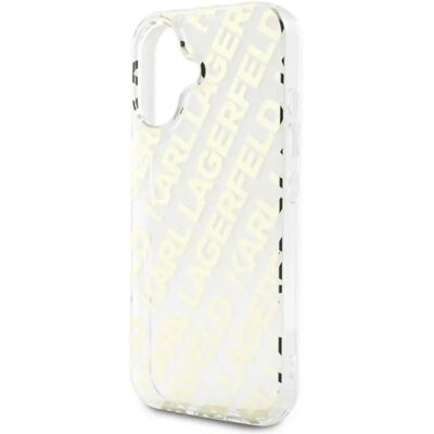KARL LAGERFELD iPhone 16 Pro Max IML ELECTROPLATED REPEATED LOGO szilikon telefonvédő ütésállóság ARANY KARL LAGERFELD iPhone 16 Pro Max IML ELECTROPLATED REPEATED LOGO szilikon telefonvédő ütésállóság ARANY