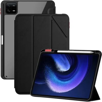 NILLKIN Xiaomi Pad 6 NILLKIN BEVEL tok álló, bőr hatású aktív FLIP, ceruza tartó, FEKETE NILLKIN Xiaomi Pad 6 NILLKIN BEVEL tok álló, bőr hatású aktív FLIP, ceruza tartó, FEKETE