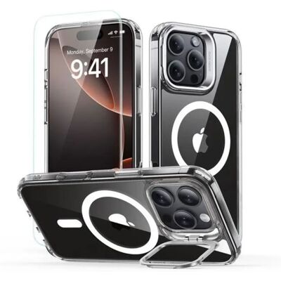 ESR iPhone 16 Pro Max ESR CLASSIC HYBRID szilikon telefonvédő ütésállóság, MagSafe + képernyővédő üveg, ÁTLÁTSZÓ ESR iPhone 16 Pro Max ESR CLASSIC HYBRID szilikon telefonvédő ütésállóság, MagSafe + képernyővédő üveg, ÁTLÁTSZÓ