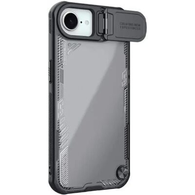 NILLKIN iPhone 16e NILLKIN ICEBLADE PROP szilikon telefonvédő ütésállóság, kitámasztó, FEKETE NILLKIN iPhone 16e NILLKIN ICEBLADE PROP szilikon telefonvédő ütésállóság, kitámasztó, FEKETE