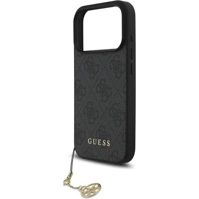 GUESS 4G Charms Tone on Tone tok Apple iPhone 17 Pro Max fekete GUESS 4G Charms Tone on Tone tok Apple iPhone 17 Pro Max fekete