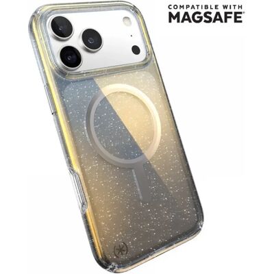 SPECK Presidio Lux Glitter MagSafe tok iPhone 17 Pro Max ezüst-átlátszó SPECK Presidio Lux Glitter MagSafe tok iPhone 17 Pro Max ezüst-átlátszó