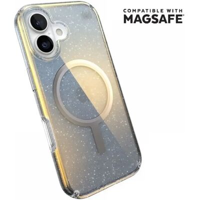 SPECK Presidio Lux Glitter MagSafe tok iPhone 17 ezüst-átlátszó SPECK Presidio Lux Glitter MagSafe tok iPhone 17 ezüst-átlátszó