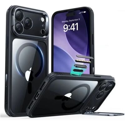 ESR iPhone 17 Pro Max ESR CLASSIC HYBRID szilikon telefonvédő ütésállóság, MagSafe, FEKETE ESR iPhone 17 Pro Max ESR CLASSIC HYBRID szilikon telefonvédő ütésállóság, MagSafe, FEKETE
