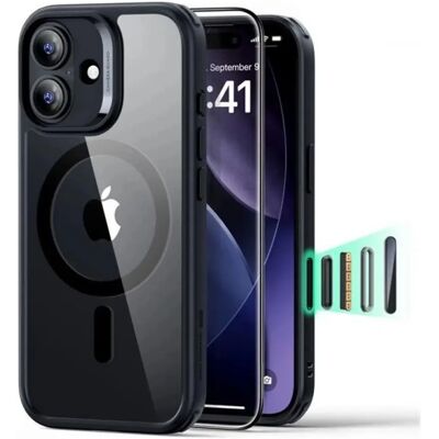 ESR iPhone 17 ESR CLASSIC HYBRID szilikon telefonvédő ütésállóság, MagSafe + képernyővédő üveg, FEKETE ESR iPhone 17 ESR CLASSIC HYBRID szilikon telefonvédő ütésállóság, MagSafe + képernyővédő üveg, FEKETE