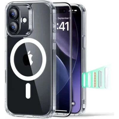 ESR iPhone 17 ESR CLASSIC HYBRID szilikon telefonvédő ütésállóság, MagSafe + képernyővédő üveg, ÁTLÁTSZÓ ESR iPhone 17 ESR CLASSIC HYBRID szilikon telefonvédő ütésállóság, MagSafe + képernyővédő üveg, ÁTLÁTSZÓ