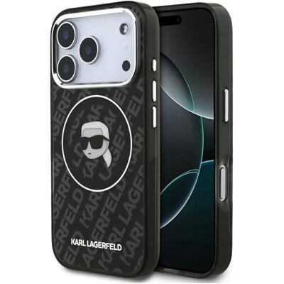 KARL LAGERFELD IML Karl Head MagSafe tok iPhone 17 Pro fekete KARL LAGERFELD IML Karl Head MagSafe tok iPhone 17 Pro fekete