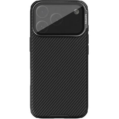 NILLKIN iPhone 17 Pro NILLKIN CAMSHIELD PROP szilikon telefonvédő ütésállóság, csíkos, FEKETE NILLKIN iPhone 17 Pro NILLKIN CAMSHIELD PROP szilikon telefonvédő ütésállóság, csíkos, FEKETE