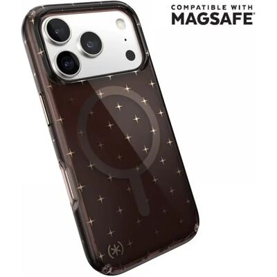 SPECK Presidio Lux Glitter MagSafe tok iPhone 17 Pro fekete-átlátszó SPECK Presidio Lux Glitter MagSafe tok iPhone 17 Pro fekete-átlátszó