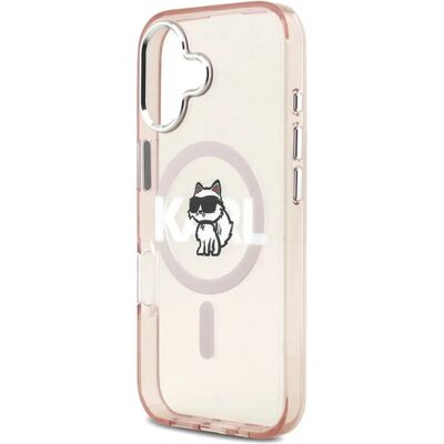 KARL LAGERFELD IML Choupette Sketch MagSafe tok iPhone 17 rózsaszín KARL LAGERFELD IML Choupette Sketch MagSafe tok iPhone 17 rózsaszín