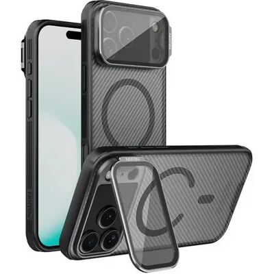 NILLKIN CamShield Prop Magnetic hátlap kameravédelemmel iPhone 17 Pro Max átlátszó-fekete NILLKIN CamShield Prop Magnetic hátlap kameravédelemmel iPhone 17 Pro Max átlátszó-fekete