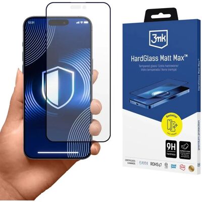 3MK HardGlass Matt Max kijelzővédő iPhone 17 Pro Max 3MK HardGlass Matt Max kijelzővédő iPhone 17 Pro Max