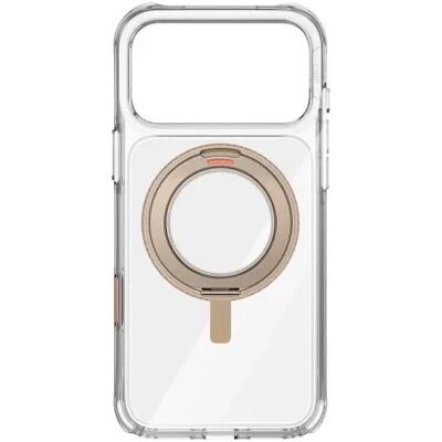 UNIQ Swivix Apple iPhone 17 Pro Max tok 360 fokban állítható kitámasztóval, átlátszó-arany SP112991 UNIQ Swivix Apple iPhone 17 Pro Max tok 360 fokban állítható kitámasztóval, átlátszó-arany SP112991