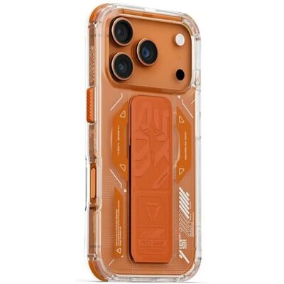 SKINARMA Helio iPhone 17 Pro mágneses tok kitámasztóval narancs SP113247 SKINARMA Helio iPhone 17 Pro mágneses tok kitámasztóval narancs SP113247