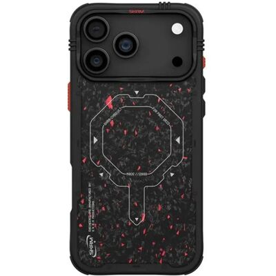 SKINARMA Vektor Apple iPhone 17 Pro Max MagSafe mágneses tok fekete-piros SP113400 SKINARMA Vektor Apple iPhone 17 Pro Max MagSafe mágneses tok fekete-piros SP113400