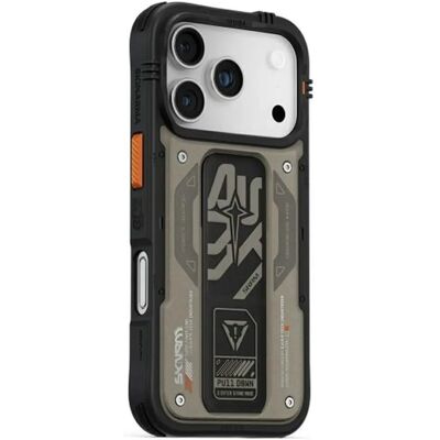 SKINARMA Aegis iPhone 17 Pro mágneses tok kitámasztóval MagSafe szürke SP113404 SKINARMA Aegis iPhone 17 Pro mágneses tok kitámasztóval MagSafe szürke SP113404