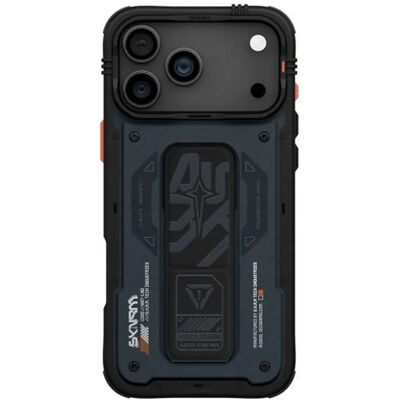 SKINARMA Aegis iPhone 17 Pro mágneses tok kitámasztóval MagSafe kék SP113405 SKINARMA Aegis iPhone 17 Pro mágneses tok kitámasztóval MagSafe kék SP113405