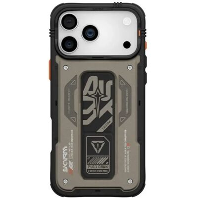 SKINARMA Aegis iPhone 17 Pro Max mágneses tok kitámasztóval MagSafe szürke SP113408 SKINARMA Aegis iPhone 17 Pro Max mágneses tok kitámasztóval MagSafe szürke SP113408